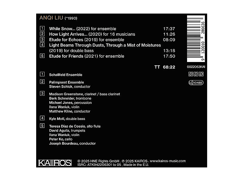 Thumbnail - Schallfeld Ensemble/Palimsest Ensemble/Motl/Aguila - Veiled Erosion (CD)