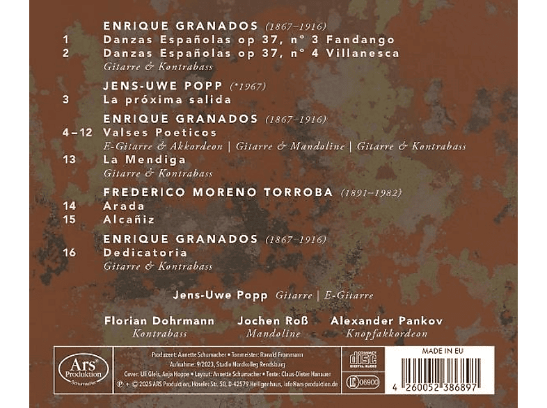 Thumbnail - Popp/Dohmann/Roß/Pankov - Spanienreise (CD)