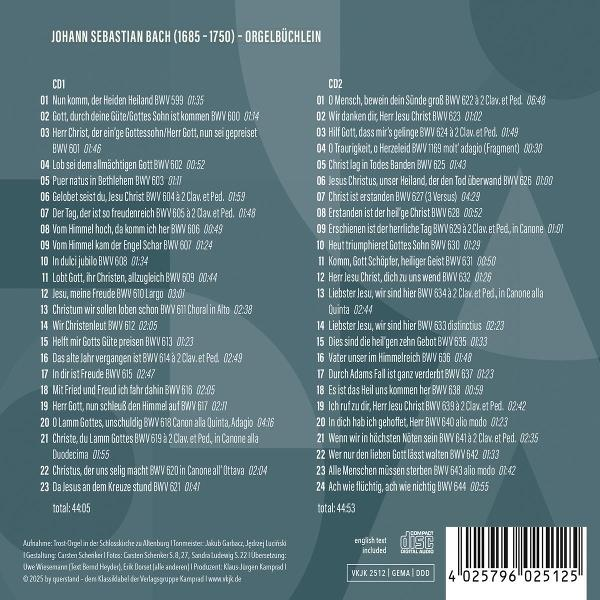 CD-Cover. Text auf Deutsch. Enthält Titel, Komponisten und Titellisten mit Zeitangaben. Compact-Disc-Logo.