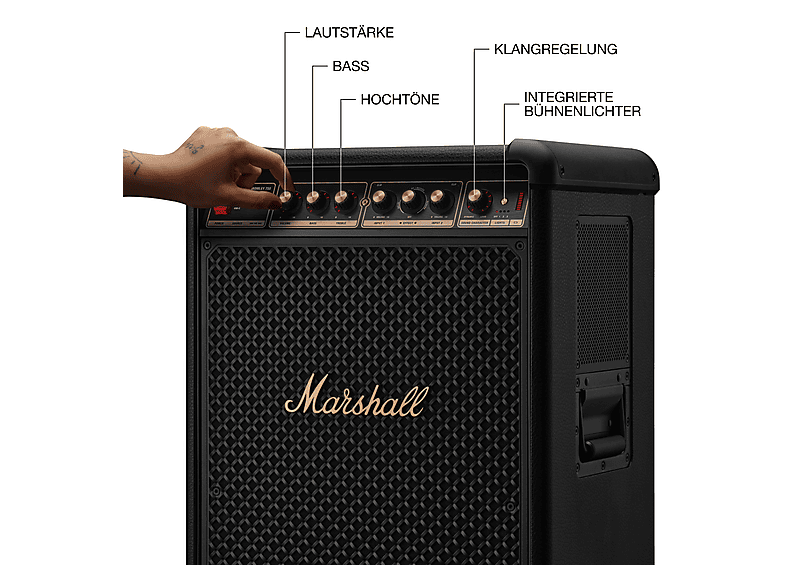Marshall Partybox Bromley 750, Black and Brass; Party Lautsprecher — Foto 2 von 5