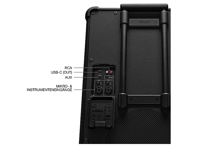 Thumbnail - MARSHALL Bromley 750 Party Lautsprecher, Black and Brass