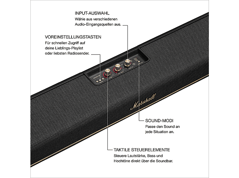 Marshall Heston 120 Soundbar, Black — Foto 3 von 5