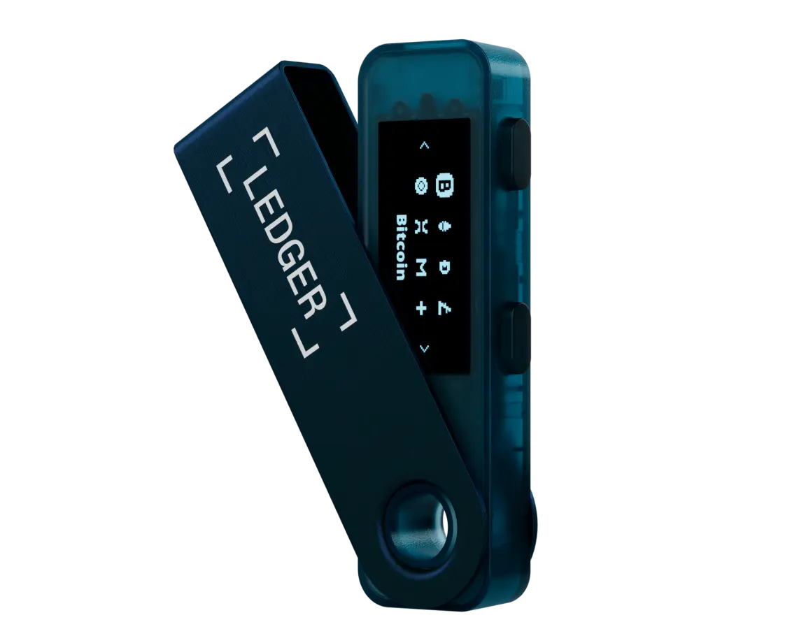 LEDGER Nano S Plus Hardveres Pénztárca, kriptovalutához, Zafír kék (SPLUSSB)