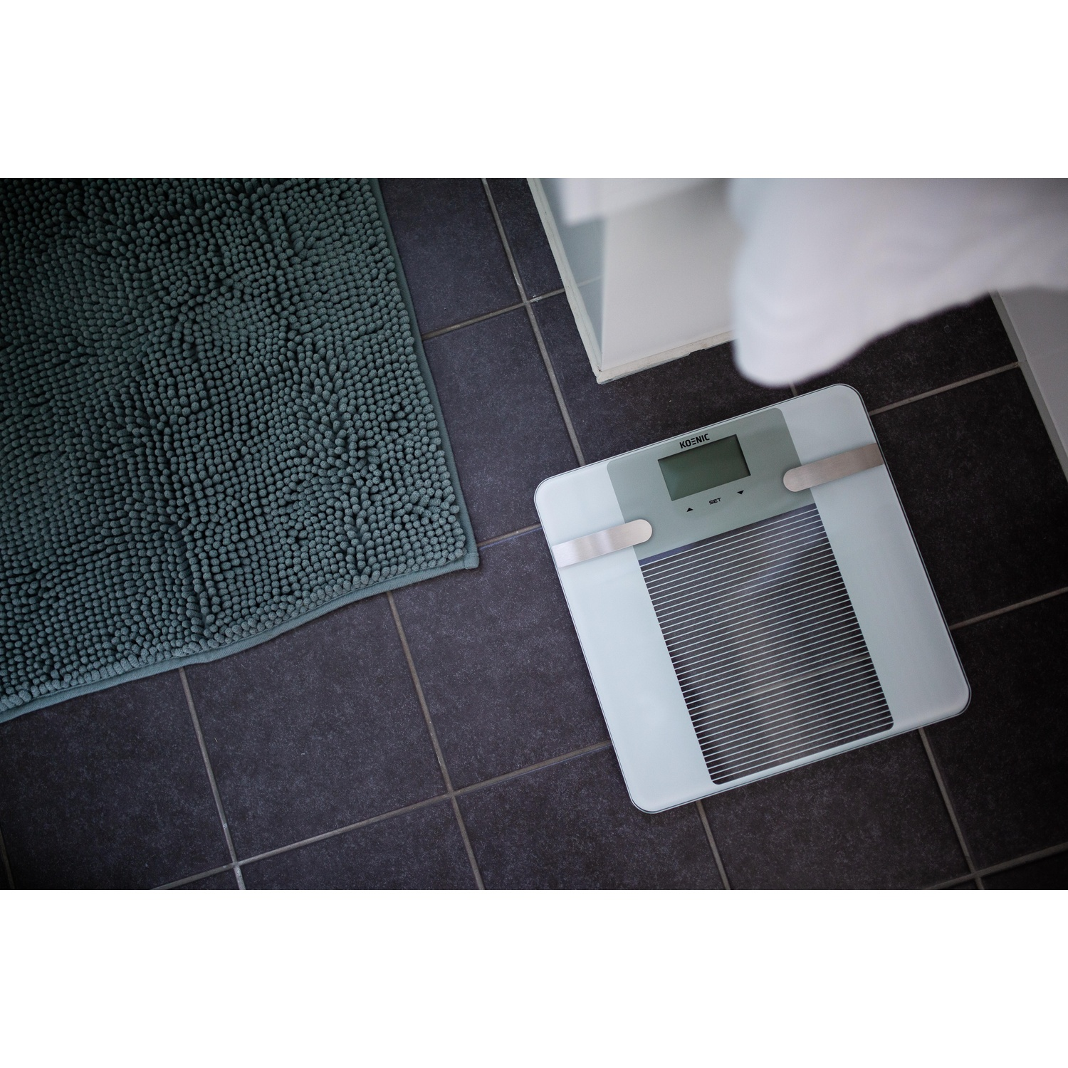 Bilancia da bagno intelligente, analisi della composizione corporea, capacità 226 kg