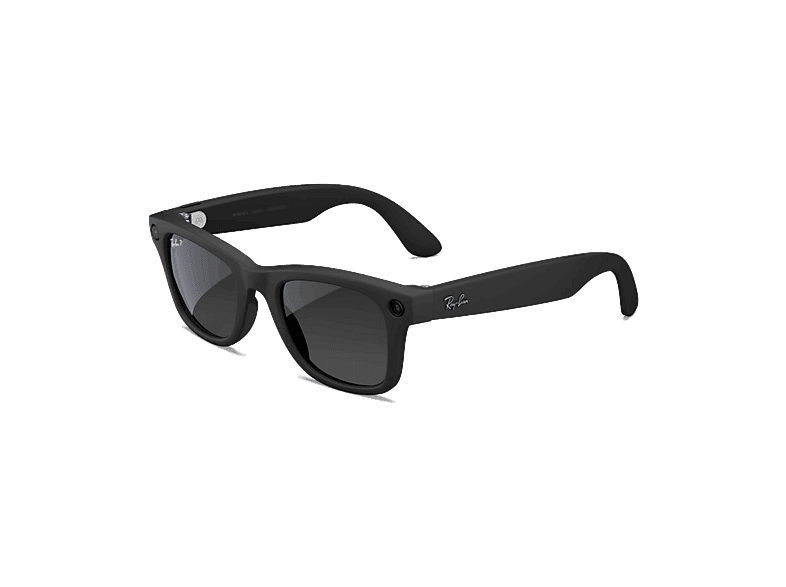 Gafas IA - Ray-Ban Meta Wayfarer (Gen 2), Negro mate, Lentes polarizadas en grafito degradado, Talla grande