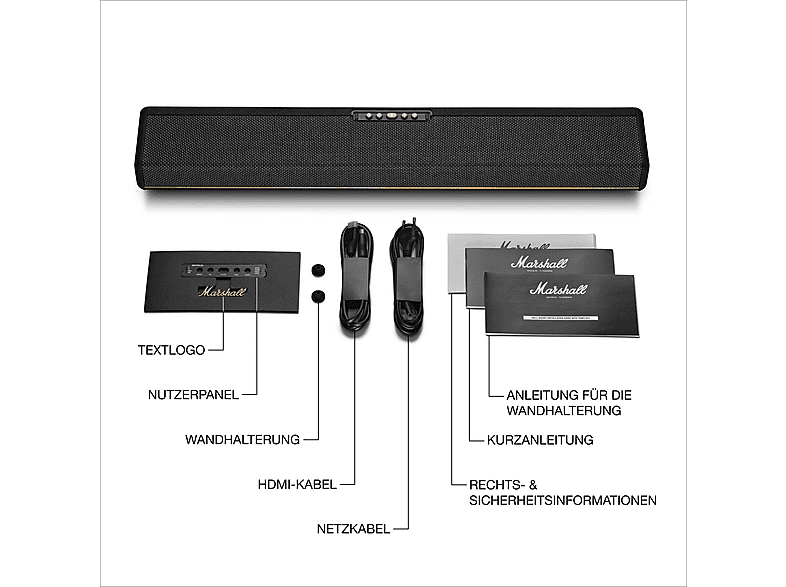 Marshall Heston 60 Soundbar, Black — Foto 5 von 5