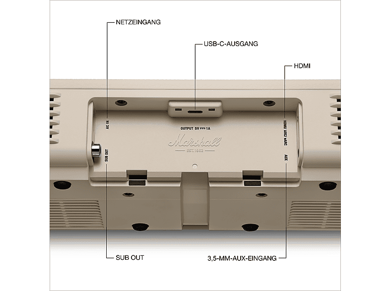 Thumbnail - MARSHALL Heston 60, Soundbar, Cream