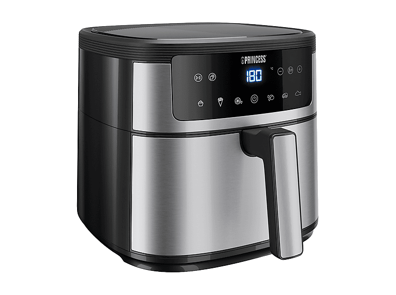 PRINCESS 182463 Aerofryer digit 6L FRIGGITRICE AD ARIA, capacità 6 l, Max potenza 1500 W, Black
