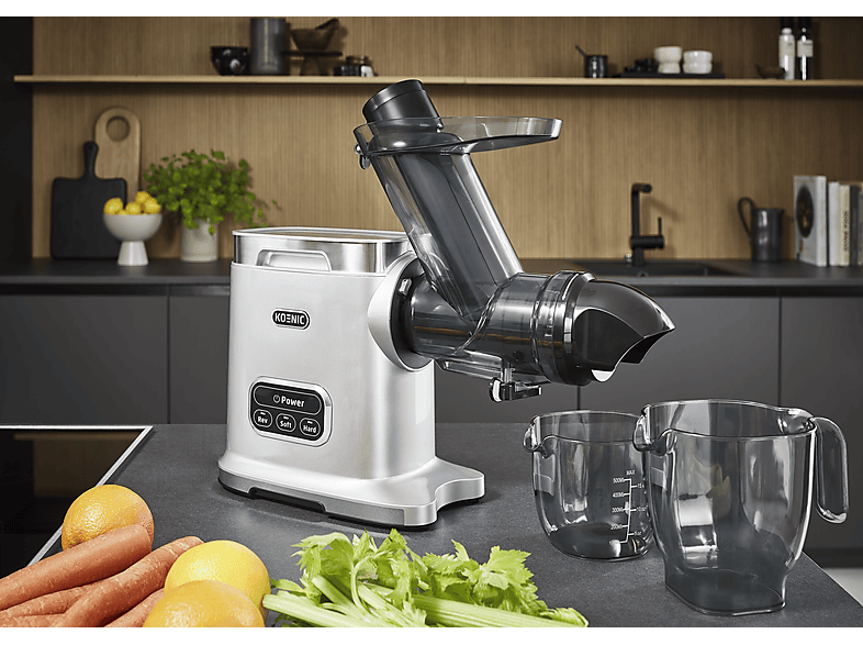 Thumbnail - KOENIC KSJ 2050226 M Slow Juicer 200 Watt, Silber