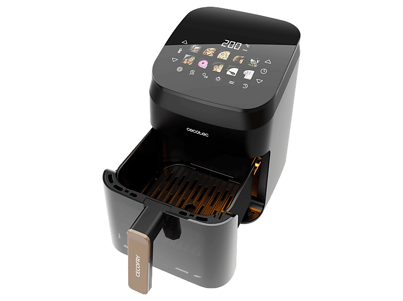 Freidora de Aire Cecotec Cecofry&Grill Smokin' 4500 4,5L 1900W Negra