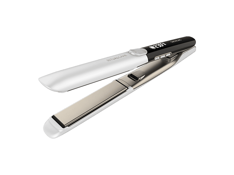 Plancha - Cecotec RitualCare Twerk, Temperatura Regulable entre 160°C y 230°C, Pantalla LED, Plata