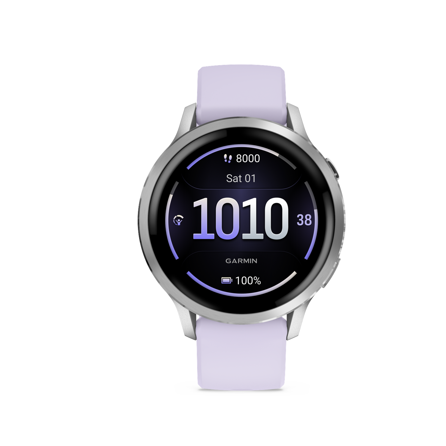 Garmin Venu 4 41mm Zilver/blauwpaars Smartwatch Blauwpaars