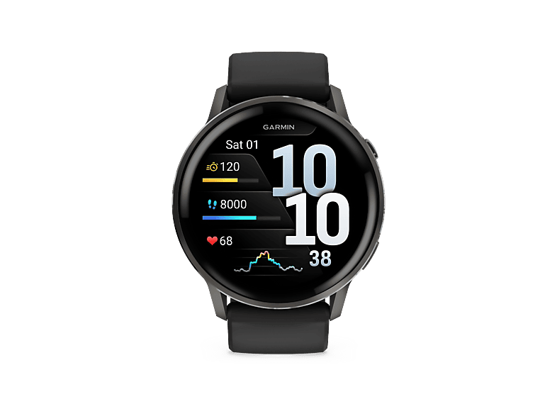 Garmin Venu 4 45mm Black W/ Slate +