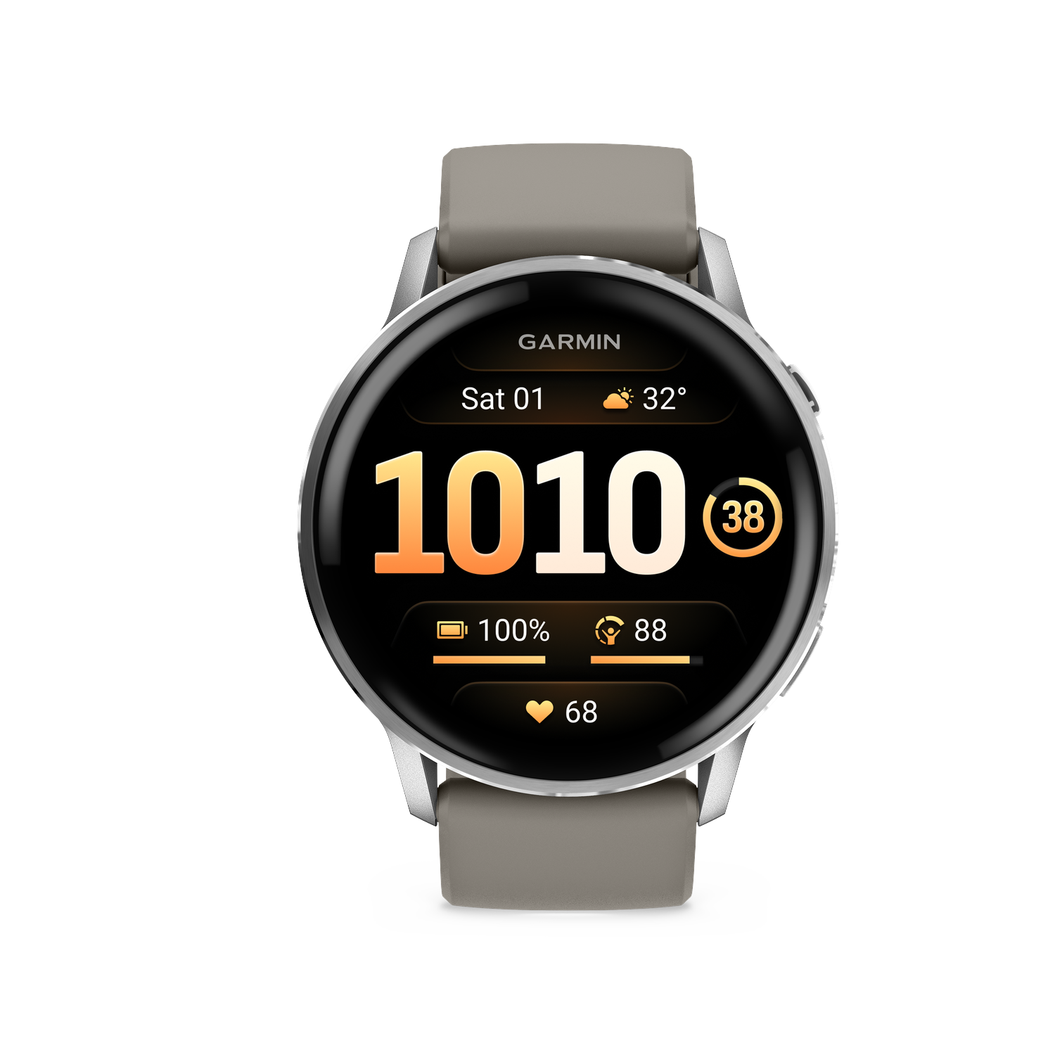 Garmin Venu 4 45mm Zilver/grijs Smartwatch Grijs