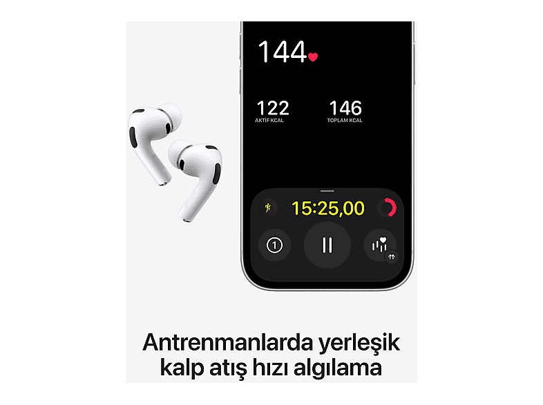 APPLE Airpods Pro 3 Bluetooth Kulak İçi Kulaklık MFHP4TU/A Fiyat