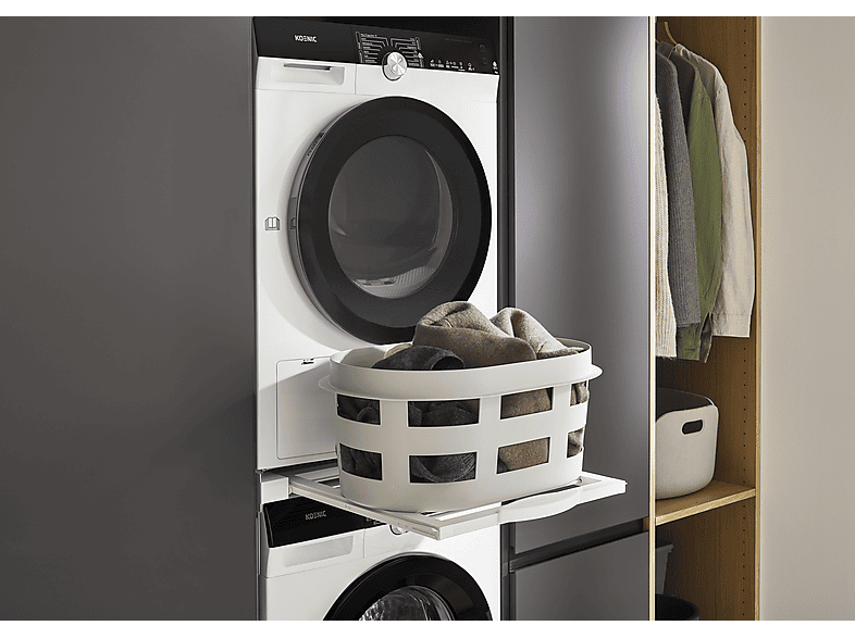 KOENIC KSK-1001 Zwischenbaurahmen (60 x 55 cm) mit integrierterm Wäscheständer (50 46