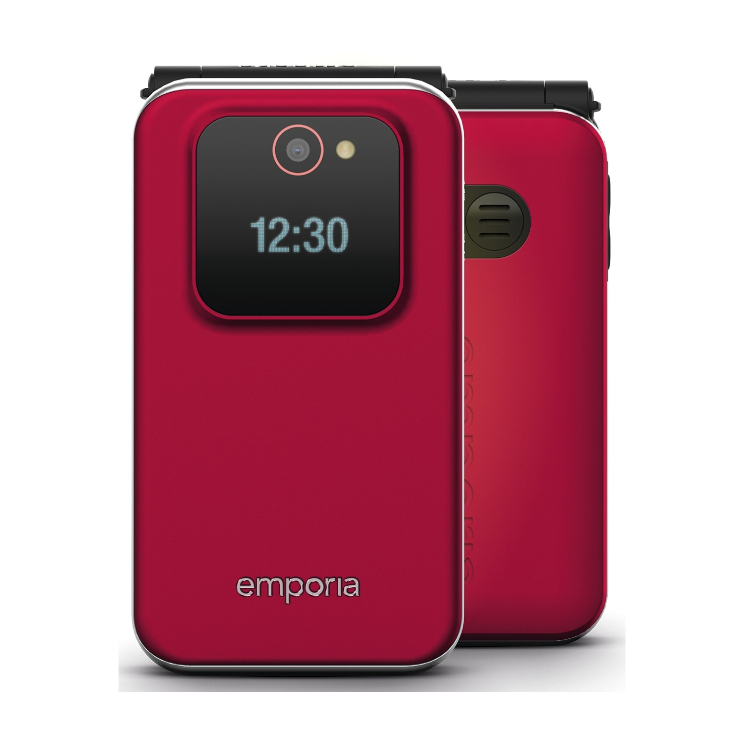 Cellulare Emporia JOY Rosso, per anziani, a conchiglia