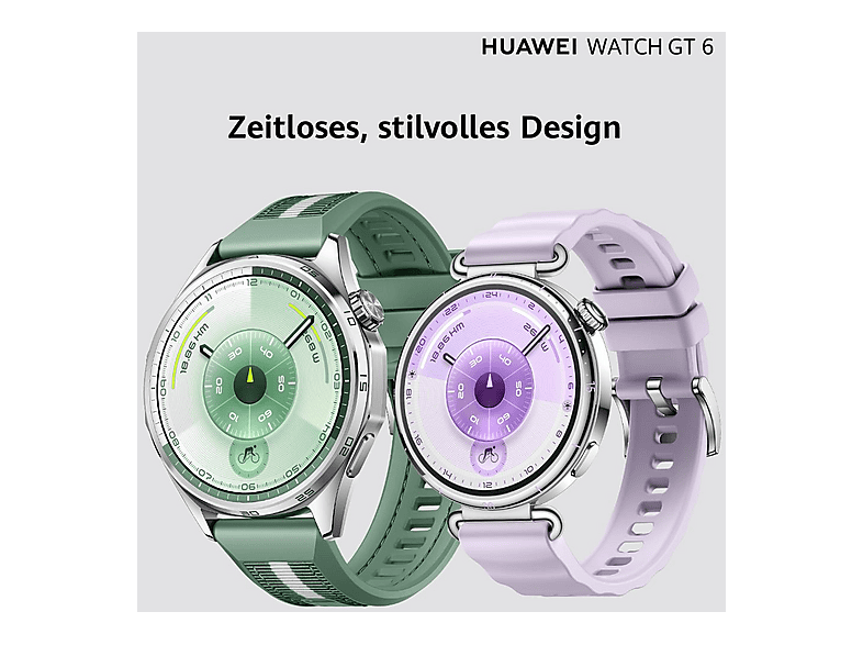HUAWEI Watch GT6 41 Smartwatch Kompositarmband, 120-190 mm, Weiß