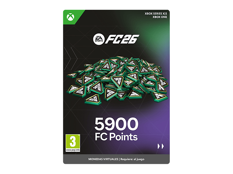 Xbox Series X S & One EA SPORTS FC™ 26 5900 FC POINTS (Código de descarga) (*Juego base se vende por separado)