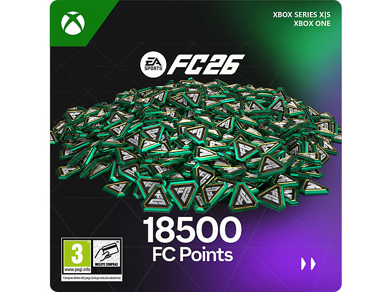 Xbox Series X S & One EA SPORTS FC™ 26 18500 FC POINTS (Código de descarga) (*Juego base se vende por separado)