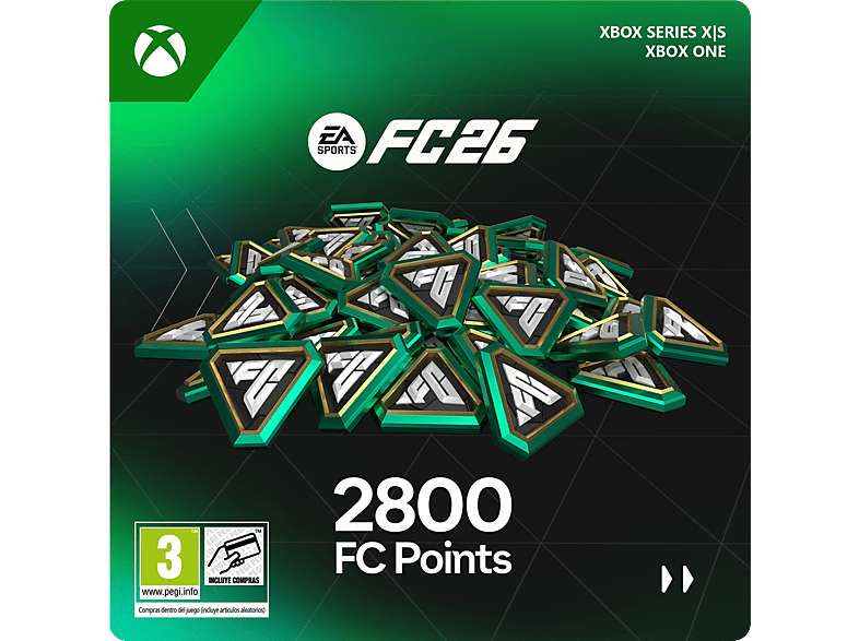 Xbox Series X S & One EA SPORTS FC™ 26 2800 FC POINTS (Código de descarga) (*Juego base se vende por separado)