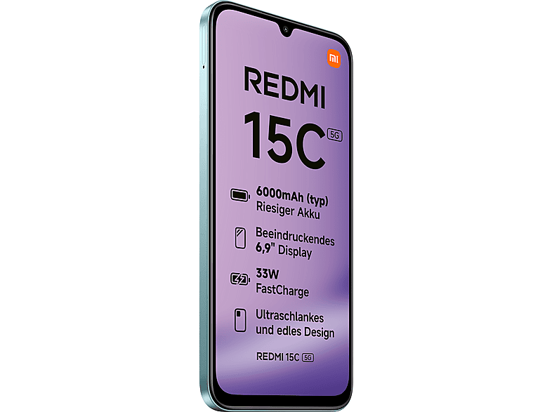XIAOMI Redmi 15C 5G 128 GB Mint Green Dual SIM