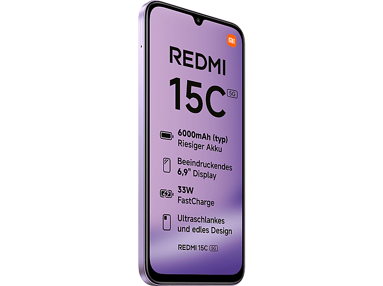 XIAOMI Redmi 15C 5G 128 GB Dusk Purple Dual SIM
