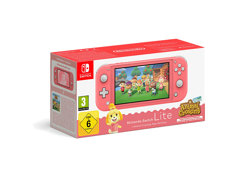 Konsola NINTENDO Switch Lite Coral + ACNH Bundle
