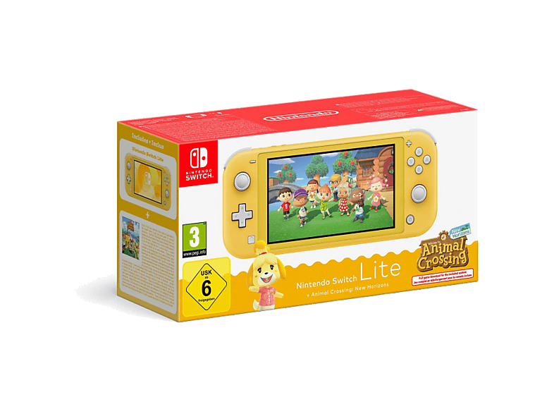Konsola przenośna NINTENDO Switch Lite Żółta + Animal Crossing: New Horizons (preinstalowana) Żółty