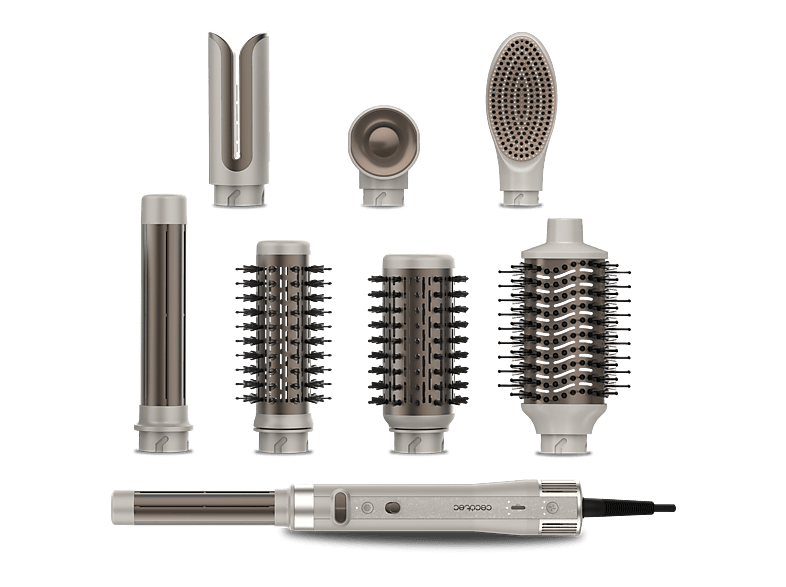 Cecotec – Moldeador Cecotec CeramicCare 18 en 1 AirGlam Gyro con motor brushless y función rotativa.