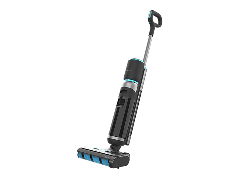 Fregona eléctrica - Cecotec FreeGo Wash&Vacuum, 200 W, Friega y Aspira, 35 min Auton, Pantalla Digital, Spray con Dosificación de Agua, Negro