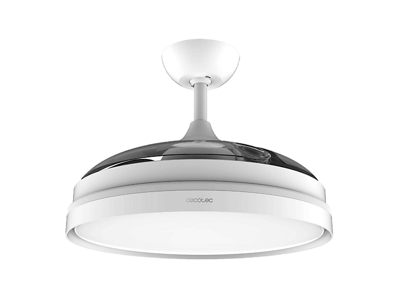 Ventilador de techo - cecotec EnergySilence Aero 4280, 40 W, 6 Velocidades, Diámetro 42", Mando a distancia, Temporizador , Blanco