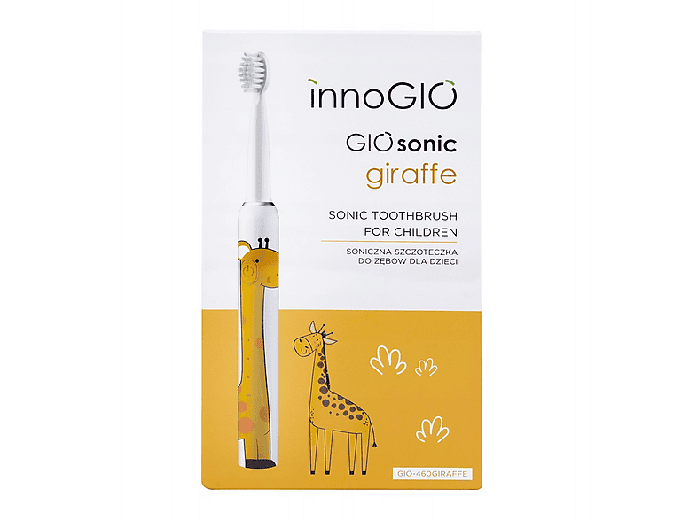 Szczoteczka InnoGio GIOSONIC GIRAFFE Yellow – zdjęcie 3