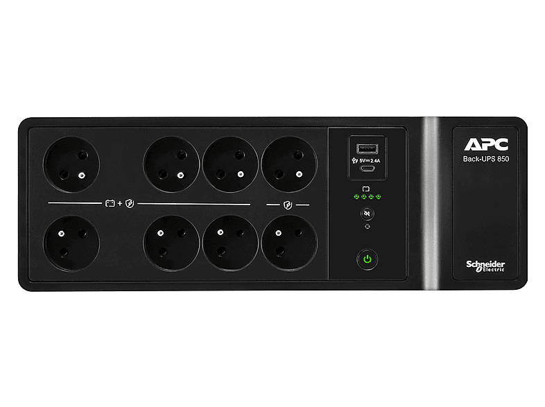 APC Back-UPS 850VA, 230V, porty ładujące USB typu C i A BE850G2-FR – zdjęcie 3