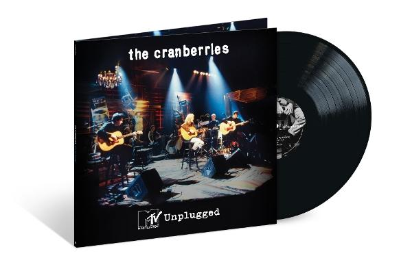 The Cranberries MTV Unplugged Vinyl-Albumcover mit einer Band, die auf der Bühne auftritt.