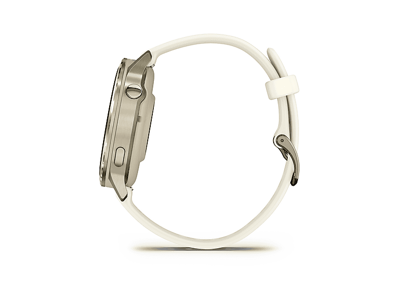 Thumbnail - GARMIN Venu 4 41 mm Smartwatch Edelstahl und faserverstärktes Polymer Silikon, 18 mm, Handgelenkumfang 110-195 Beige/Lun...