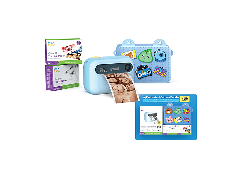 Instant Camera myFirst Insta 20 Bundle, 16 megapixel, Blue