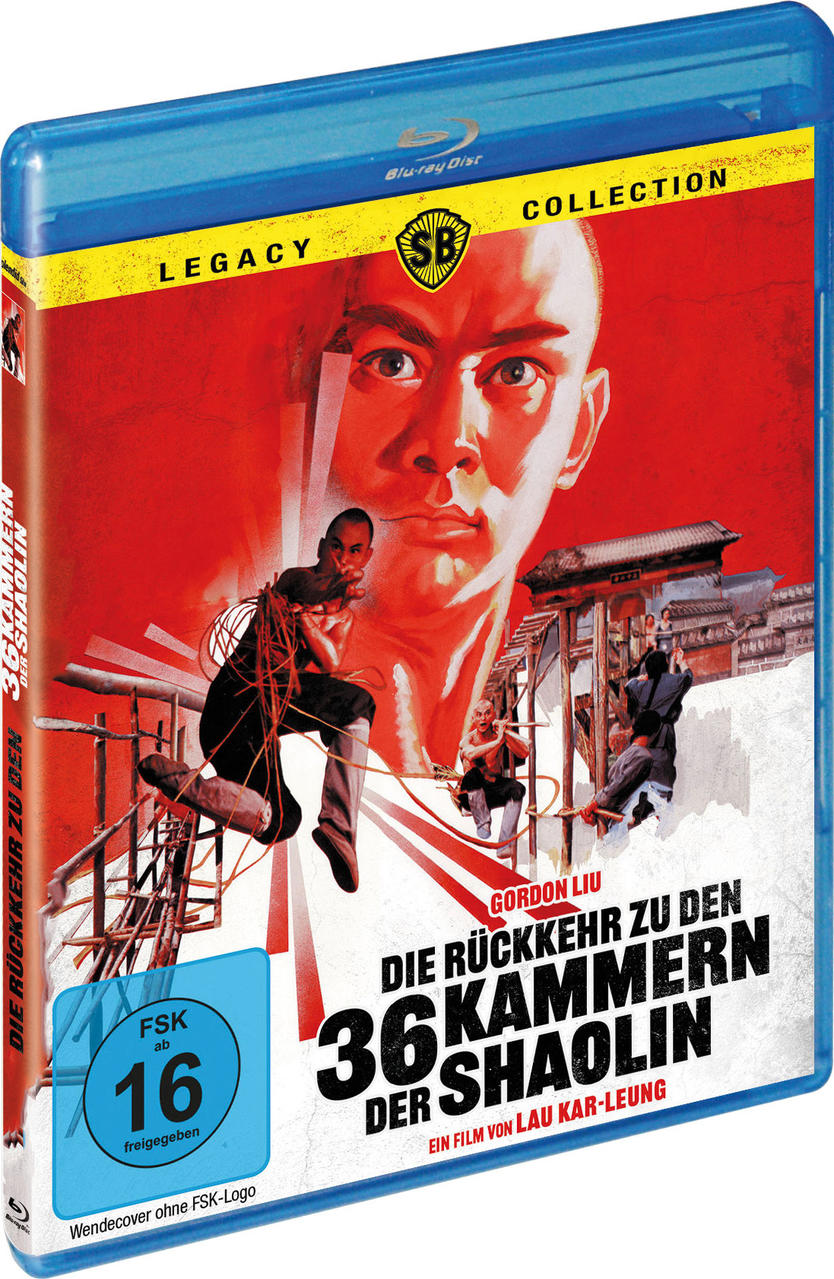 Filmcover: Bruce Lee-Film "36 Kammern der Shaolin" mit Gordon Liu.