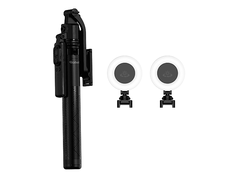 Thumbnail - ROLLEI Easy Creator Quadpod Smartphone-Halterung mit AI Tracking + LED Kit