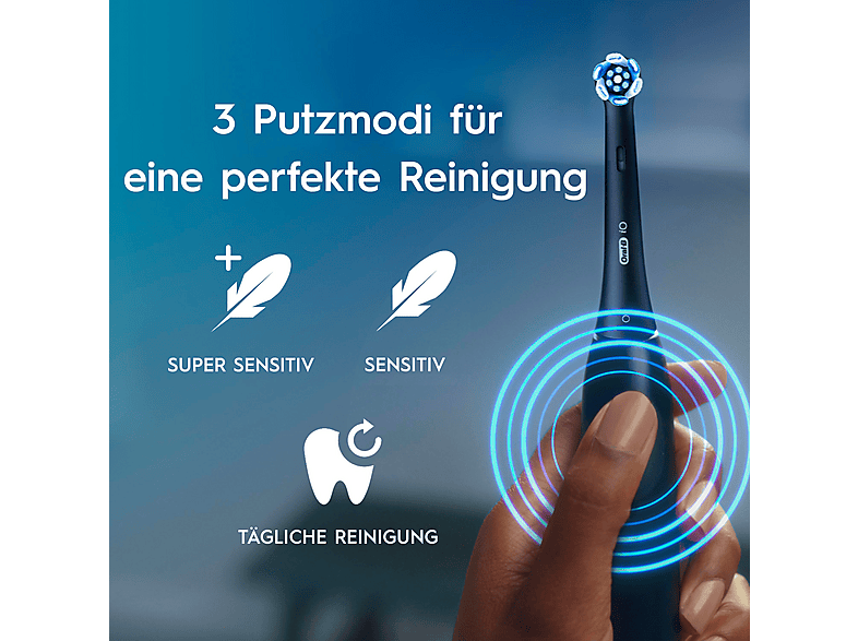 Thumbnail - ORAL-B iO Series 2 Geschenk Edition mit 2. Handstück, Elektrische Zahnbürste Night Black / Calm Pink, Reinigungstechnolo...