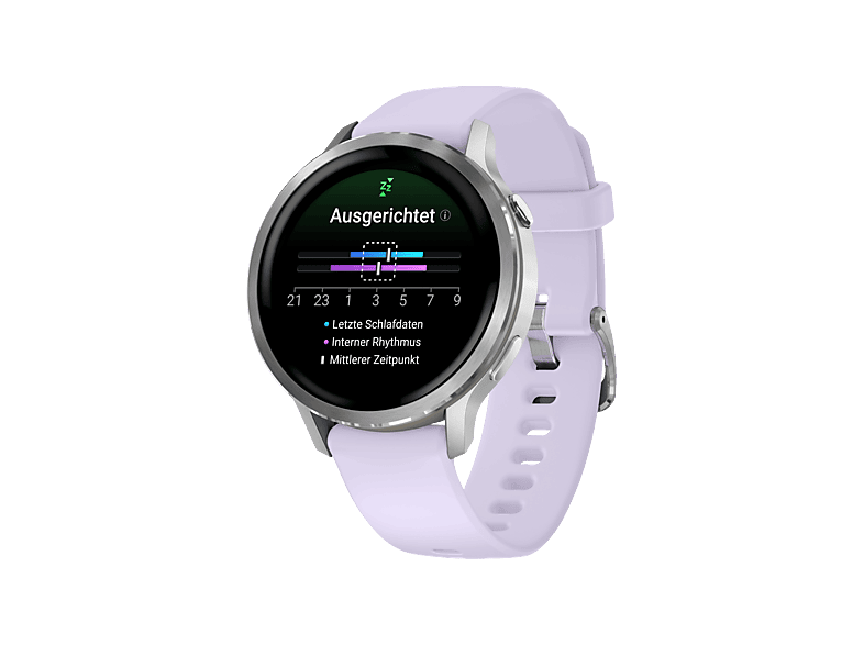 GARMIN Venu 4 41 mm Smartwatch Edelstahl und faserverstärktes Polymer Silikon, 18 mm, Handgelenkumfang 110-195 mm, Grau/Silber