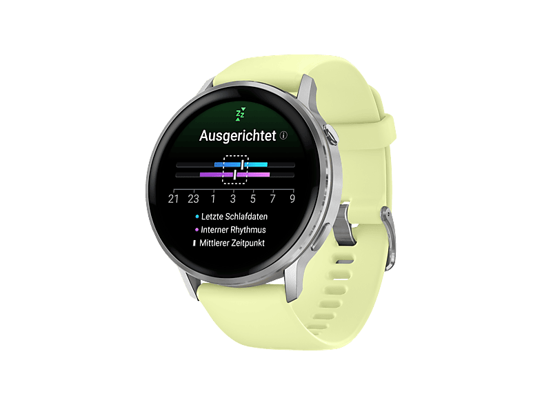 GARMIN Venu 4 45 mm Smartwatch Edelstahl und faserverstärktes Polymer Silikon, 22 mm, Handgelenkumfang 135-200 mm, Silber/Grau