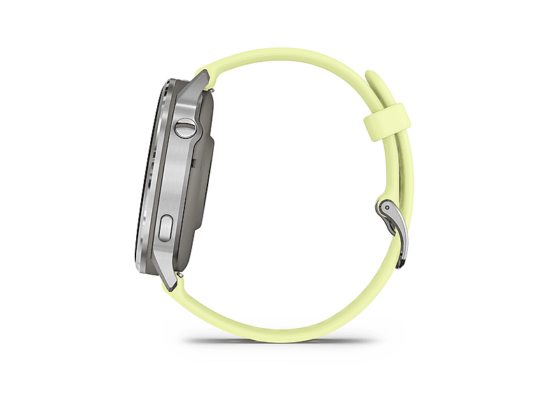 Thumbnail - GARMIN Venu 4 45 mm Smartwatch Edelstahl und faserverstärktes Polymer Silikon, 22 mm, Handgelenkumfang 135-200 Silber/Gr...