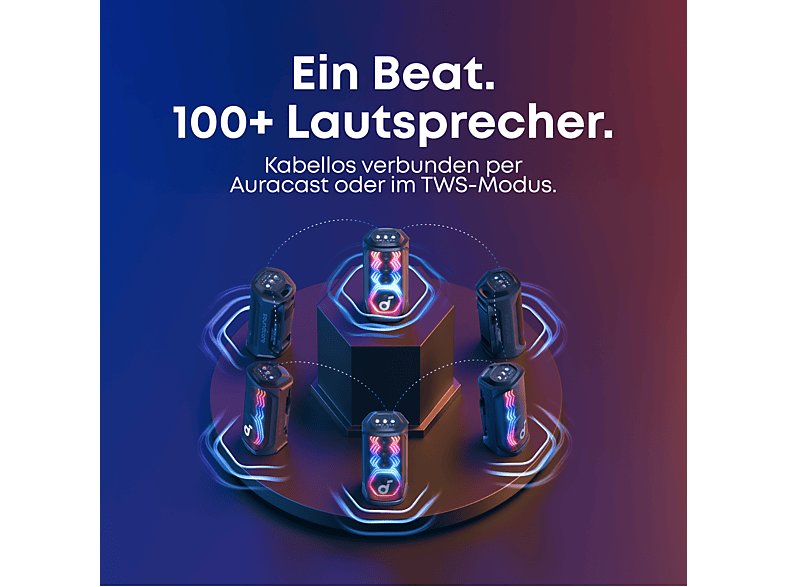 Anker Rave 3S KI Karaoke Party-Lautsprecher mit 200W Sound; Party Lautprecher — Foto 5 von 5