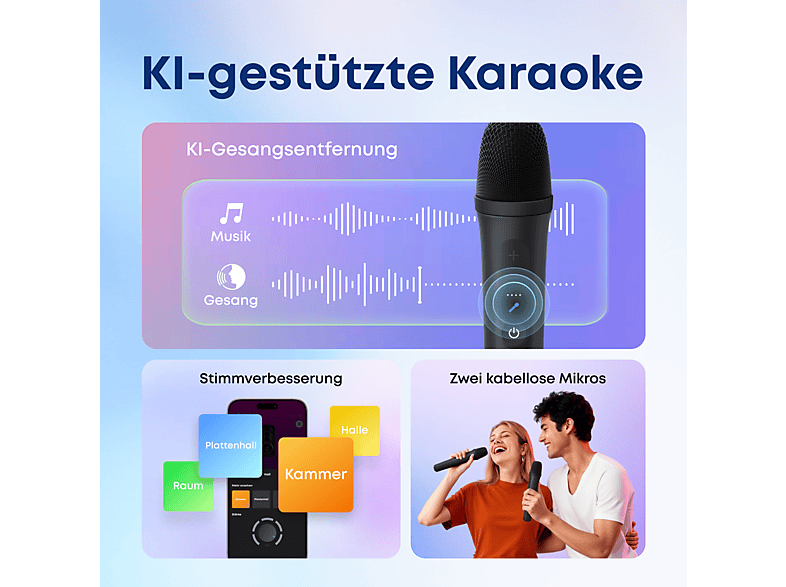 Anker Rave 3S KI Karaoke Party-Lautsprecher mit 200W Sound; Party Lautprecher — Foto 3 von 5
