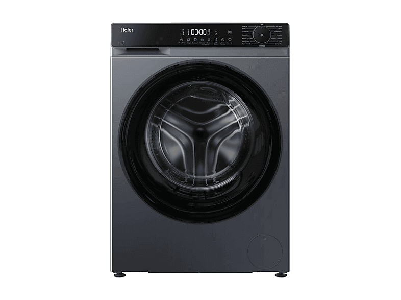 HAIER HW90BP14357GTUIT LAVATRICE, Caricamento frontale, 9 kg, 15 programmi, Profondità 46,2 cm, Giri 1400 rpm, Antracite, Nero, livello rumorosità centrifuga 72 dB(A), Classe A