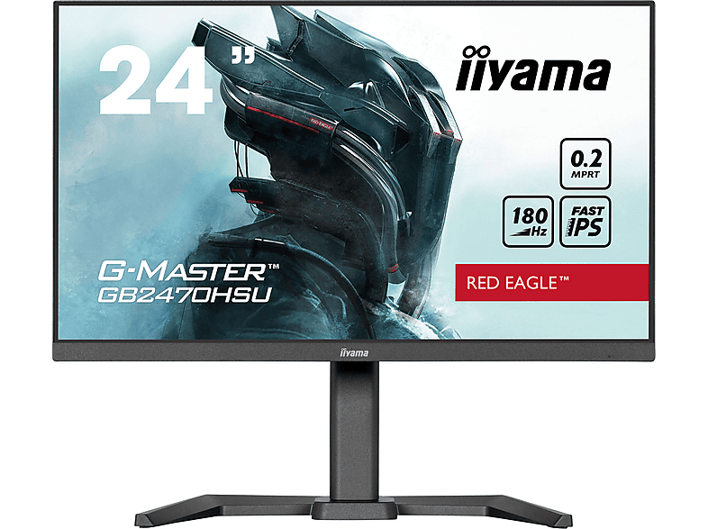iiyama G-Master GB2470HSU-B6 Red Eagle - 180Hz | Full HD | 23.8'' | Fast IPS | 0.2ms – zdjęcie 2