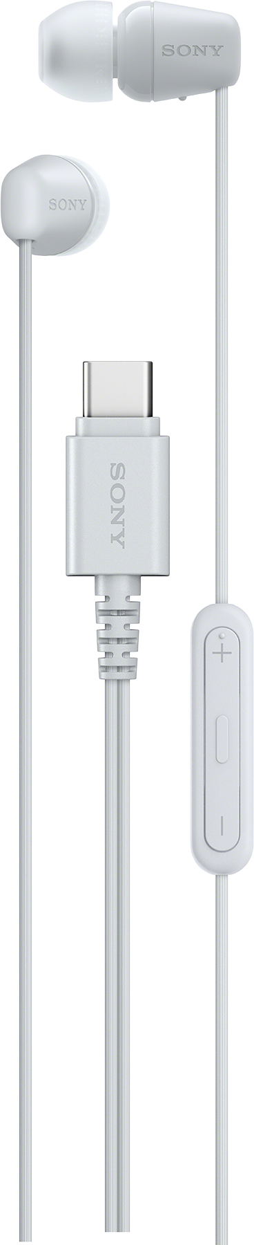 SONY IER-EX15C USB Type-C vezetékes fülhallgató mikrofonnal, fehér