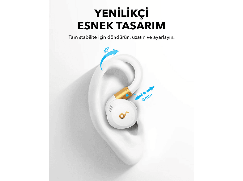 ANKER Soundcore Sport X20 Bluetooth Kulak İçi Kulaklık Beyaz Fiyat