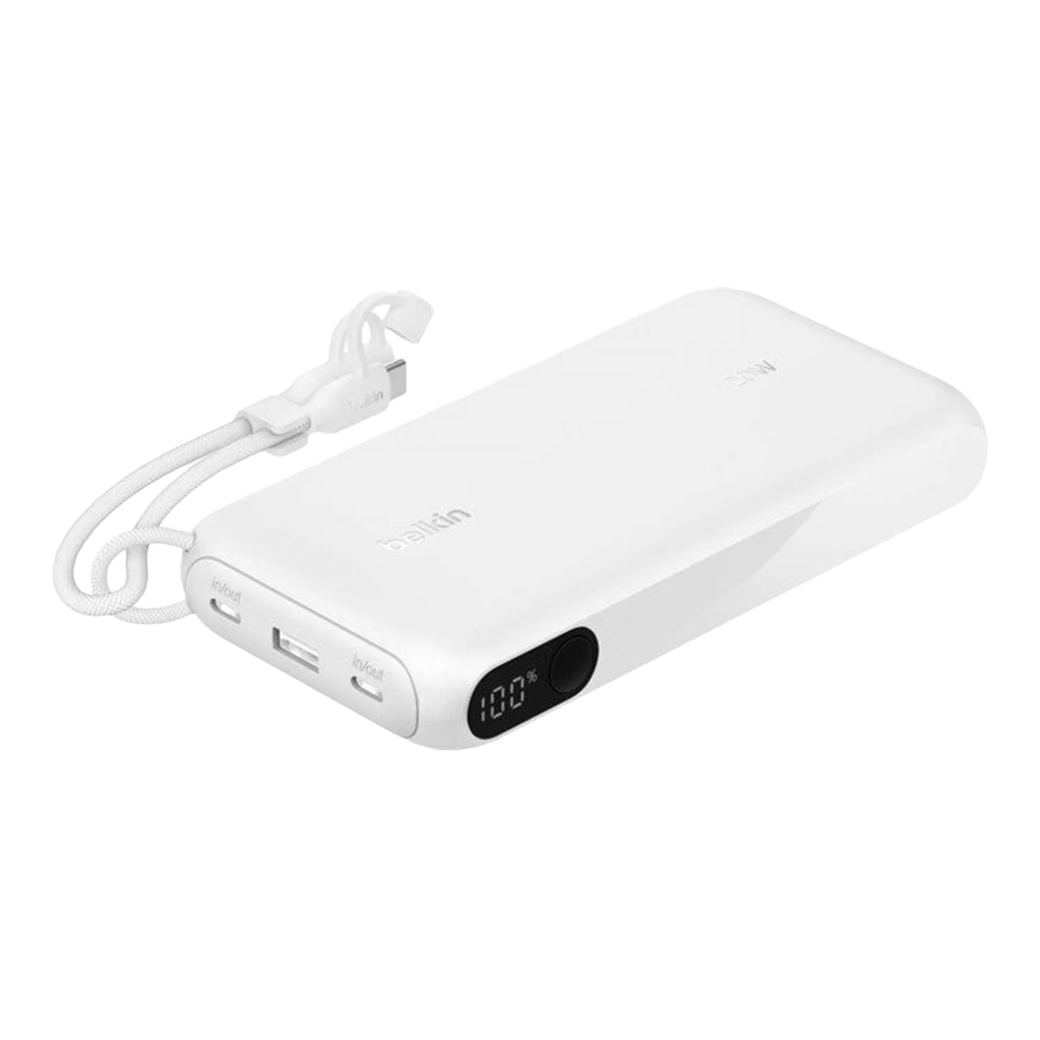 Belkin Powerbank 20.000 Mah 20w Power Delivery Met Display - Wit